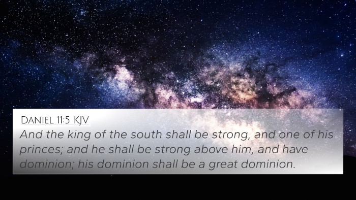 Daniel 11:5 KJV Bible Verse Image