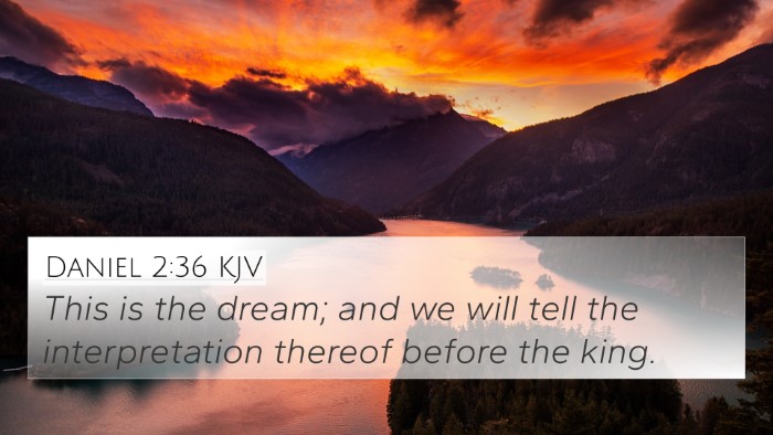 Daniel 2:36 KJV 4K Wallpaper - This is the dream; and we will tell the - 4K Wallpaper Bible Verse