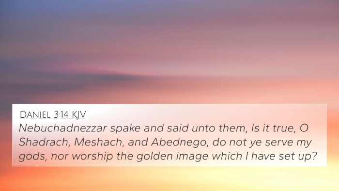 Daniel 3:14 KJV 4K Wallpaper - Nebuchadnezzar spake and said unto them, Is it - 4K Wallpaper Bible Verse
