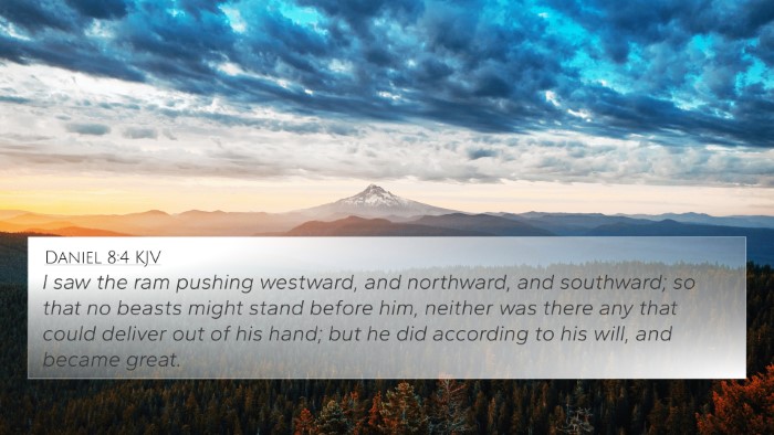 Daniel 8:4 KJV Bible Verse Image