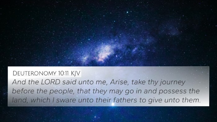 Deuteronomy 10:11 KJV 4K Wallpaper - And the LORD said unto me, Arise, take thy - 4K Wallpaper Bible Verse