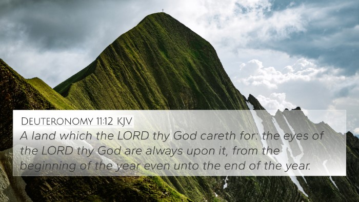 Deuteronomy 11:12 KJV Bible Verse Image