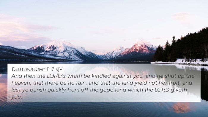 Deuteronomy 11:17 KJV Bible Verse Image