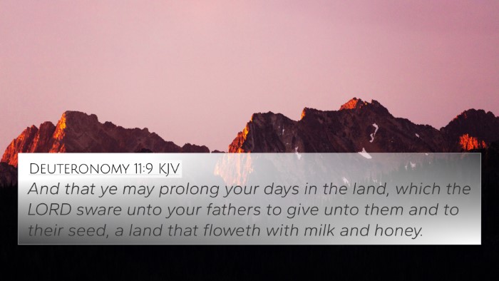 Deuteronomy 11:9 KJV Bible Verse Image