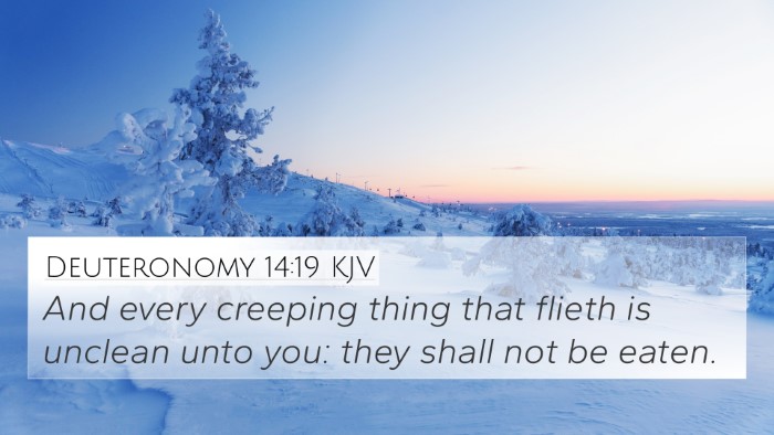 Deuteronomy 14:19 KJV 4K Wallpaper - And every creeping thing that flieth is unclean - 4K Wallpaper Bible Verse