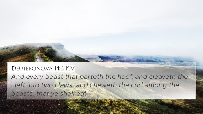 Deuteronomy 14:6 KJV 4K Wallpaper - And every beast that parteth the hoof, and - 4K Wallpaper Bible Verse