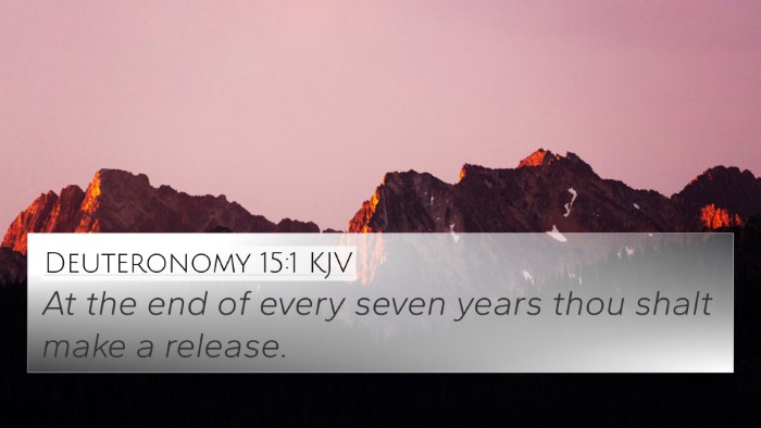 Deuteronomy 15:1 KJV 4K Wallpaper - At the end of every seven years thou shalt make a - 4K Wallpaper Bible Verse