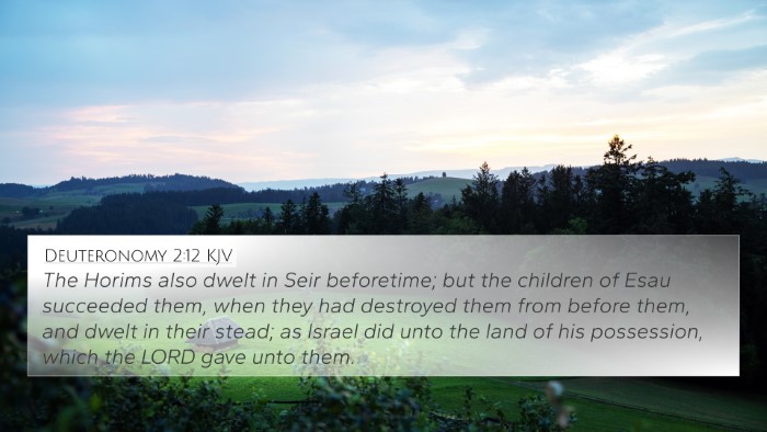 Deuteronomy 2:12 KJV 4K Wallpaper - The Horims also dwelt in Seir beforetime; but the - 4K Wallpaper Bible Verse