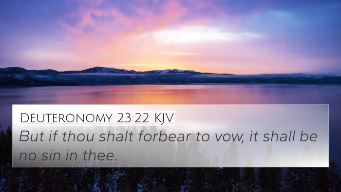 Deuteronomy 23:22 KJV Bible Verse Image