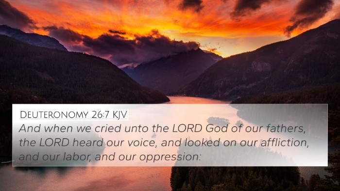 Deuteronomy 26:7 KJV 4K Wallpaper - And when we cried unto the LORD God of our - 4K Wallpaper Bible Verse