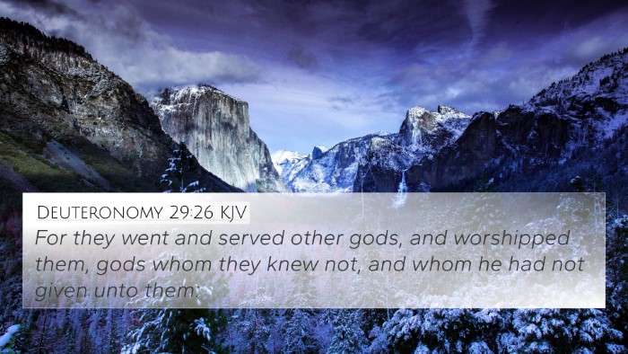 Deuteronomy 29:26 KJV Bible Verse Image