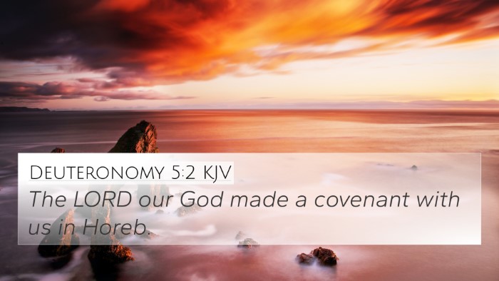Deuteronomy 5:2 KJV Bible Verse Image