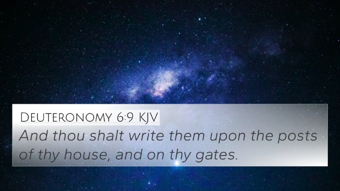 Deuteronomy 6:9 KJV 4K Wallpaper - And thou shalt write them upon the posts of thy - 4K Wallpaper Bible Verse