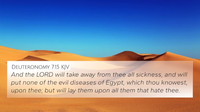 Deuteronomy 7:15 KJV Bible Verse Image