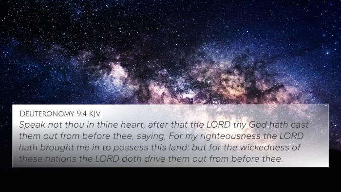 Deuteronomy 9:4 KJV Bible Verse Image