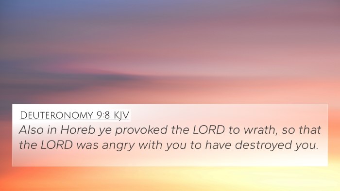 Deuteronomy 9:8 KJV Bible Verse Image