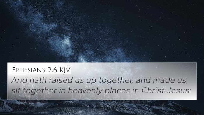 Ephesians 2:6 KJV Bible Verse Image