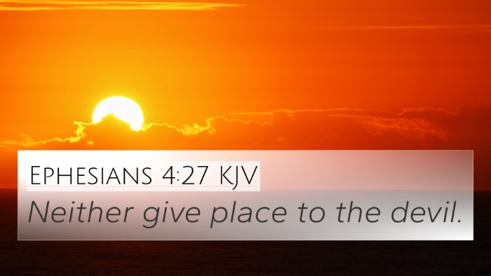 Ephesians 4:27 KJV Bible Verse Image