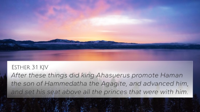 Esther 3:1 KJV 4K Wallpaper - After these things did king Ahasuerus promote - 4K Wallpaper Bible Verse