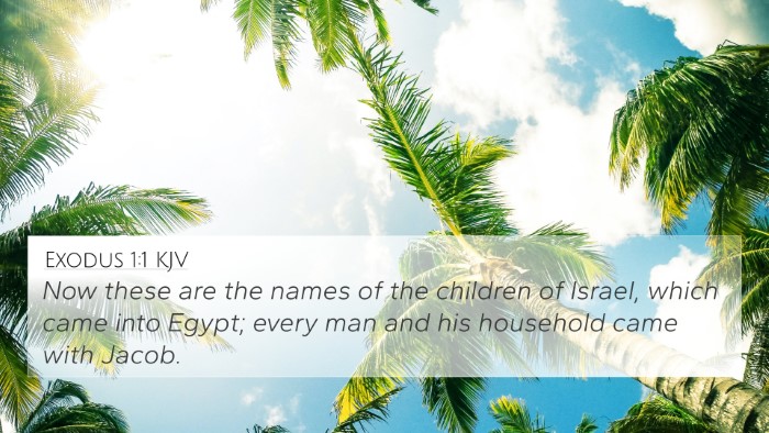 Exodus 1:1 KJV 4K Wallpaper - Now these are the names of the children of - 4K Wallpaper Bible Verse