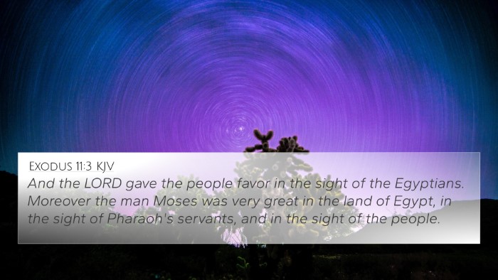 Exodus 11:3 KJV Bible Verse Image
