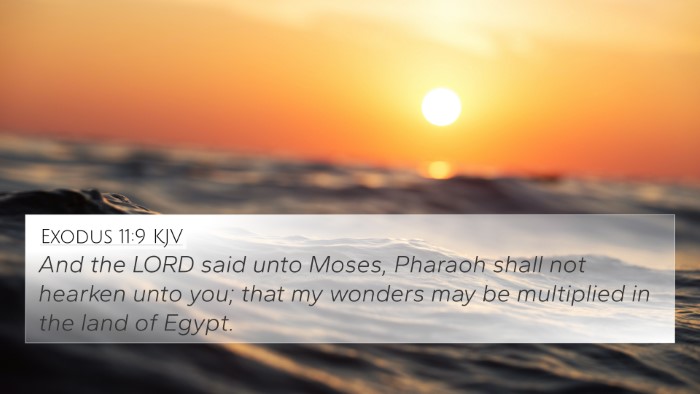 Exodus 11:9 KJV Bible Verse Image