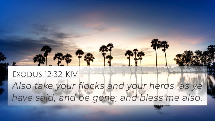 Exodus 12:32 KJV Bible Verse Image