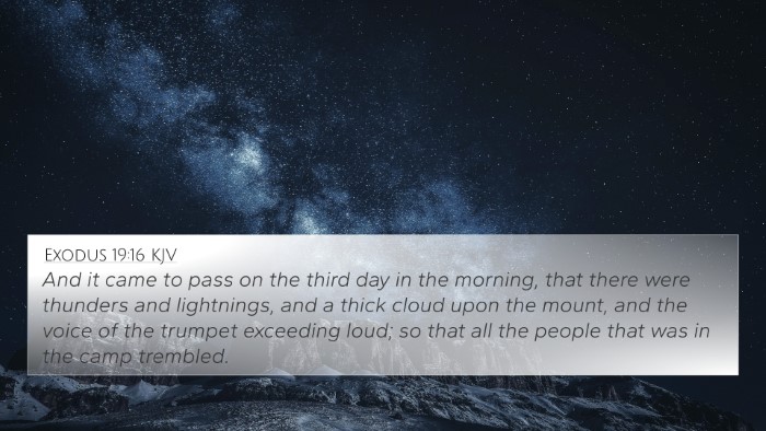 Exodus 19:16 KJV Bible Verse Image