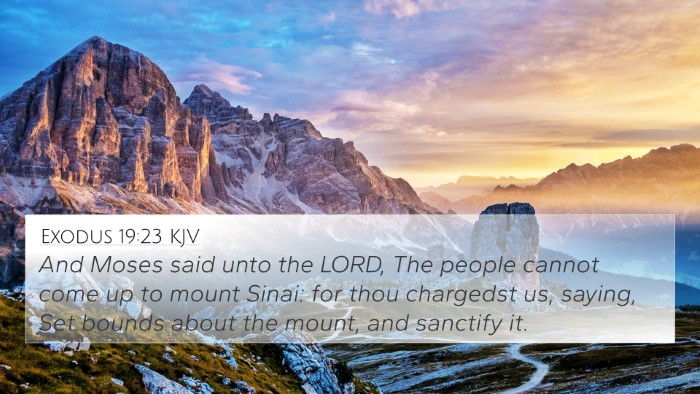 Exodus 19:23 KJV Bible Verse Image