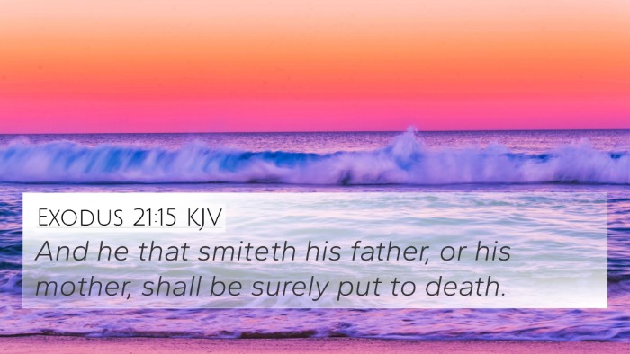 Exodus 21:15 KJV Bible Verse Image
