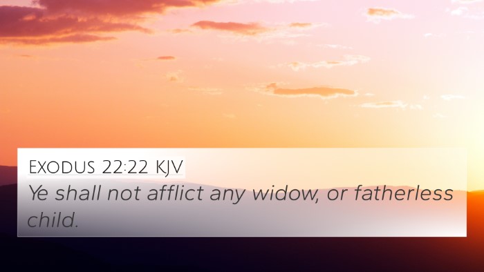 Exodus 22:22 KJV Bible Verse Image