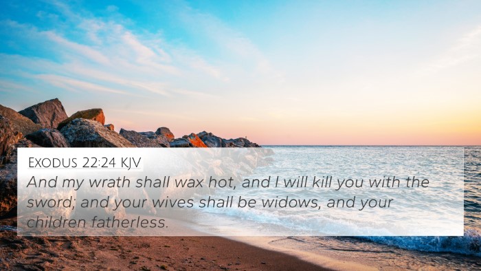 Exodus 22:24 KJV Bible Verse Image