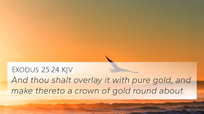 Exodus 25:24 KJV Bible Verse Image