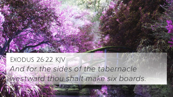 Exodus 26:22 KJV 4K Wallpaper - And for the sides of the tabernacle westward thou - 4K Wallpaper Bible Verse