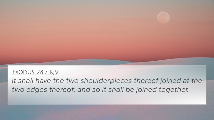 Exodus 28:7 KJV 4K Wallpaper - It shall have the two shoulderpieces thereof - 4K Wallpaper Bible Verse