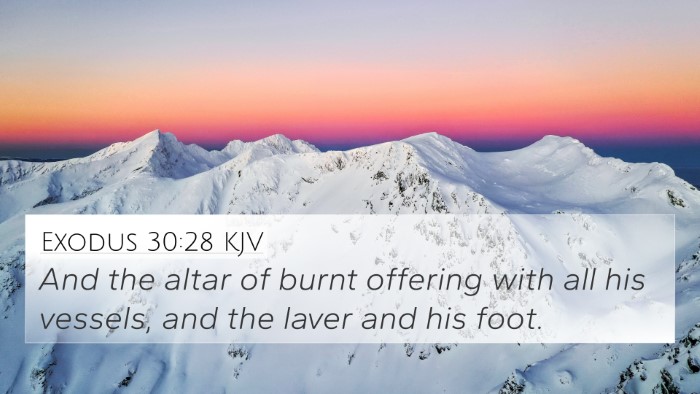 Exodus 30:28 KJV Bible Verse Image