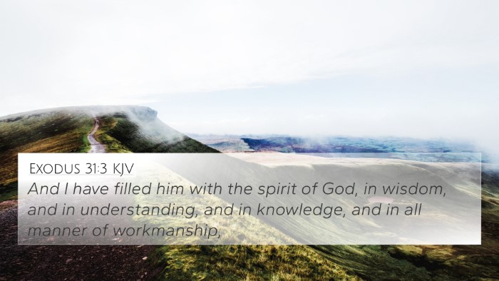 Exodus 31:3 KJV Bible Verse Image