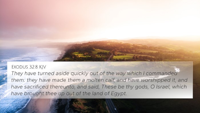 Exodus 32:8 KJV Bible Verse Image