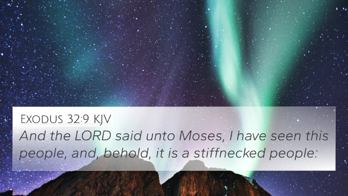 Exodus 32:9 KJV Bible Verse Image
