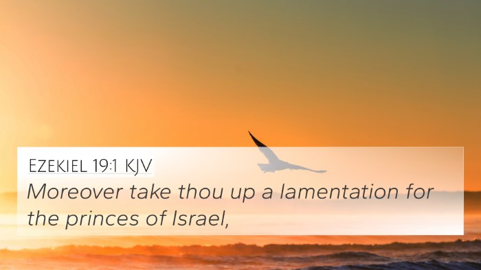 Ezekiel 19:1 KJV Bible Verse Image