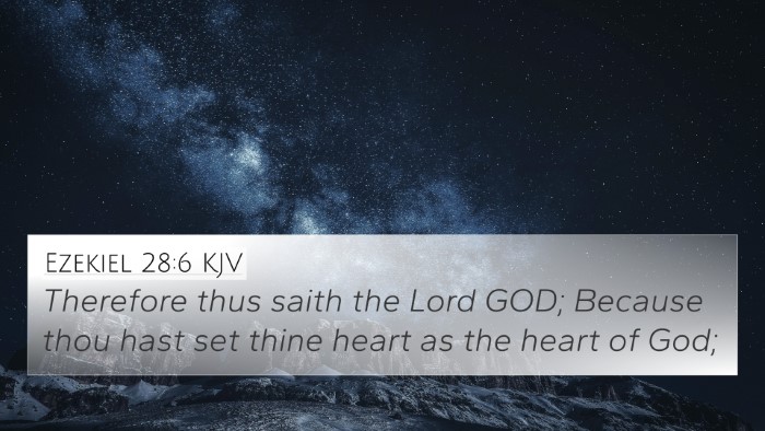 Ezekiel 28:6 KJV 4K Wallpaper - Therefore thus saith the Lord GOD; Because thou - 4K Wallpaper Bible Verse