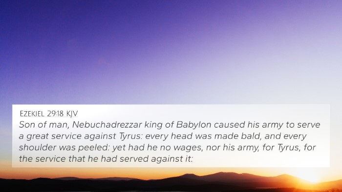 Ezekiel 29:18 KJV Bible Verse Image