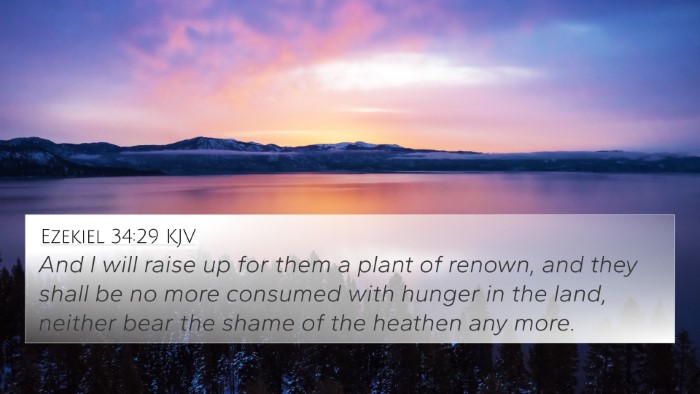 Ezekiel 34:29 KJV 4K Wallpaper - And I will raise up for them a plant of renown, - 4K Wallpaper Bible Verse