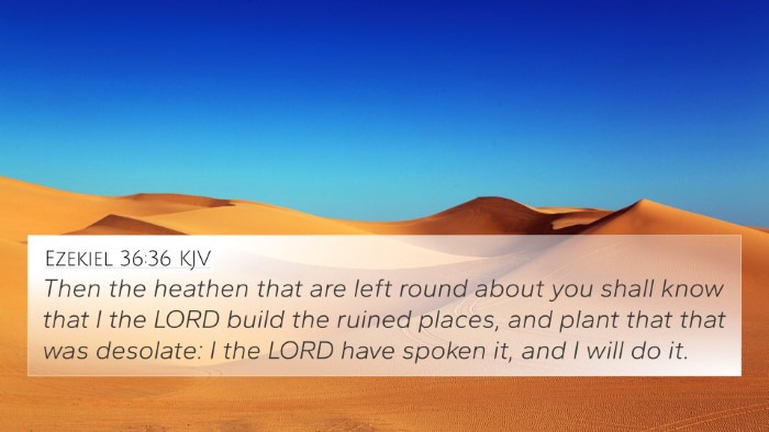 Ezekiel 36:36 KJV Bible Verse Image