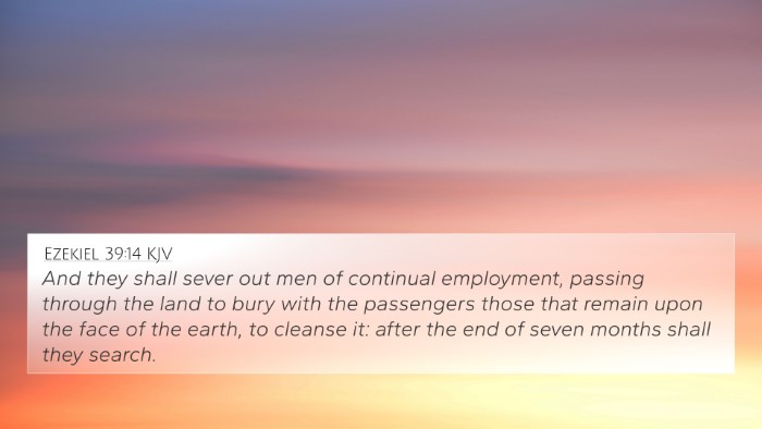 Ezekiel 39:14 KJV 4K Wallpaper - And they shall sever out men of continual - 4K Wallpaper Bible Verse