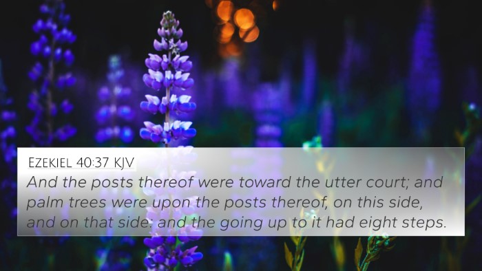 Ezekiel 40:37 KJV Bible Verse Image