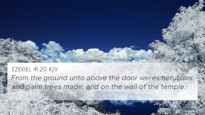 Ezekiel 41:20 KJV Bible Verse Image