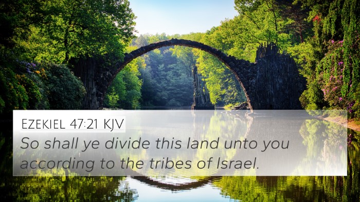 Ezekiel 47:21 KJV 4K Wallpaper - So shall ye divide this land unto you according - 4K Wallpaper Bible Verse