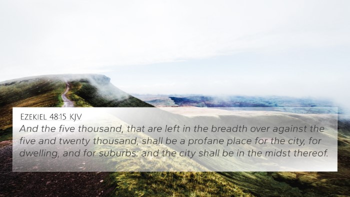 Ezekiel 48:15 KJV Bible Verse Image
