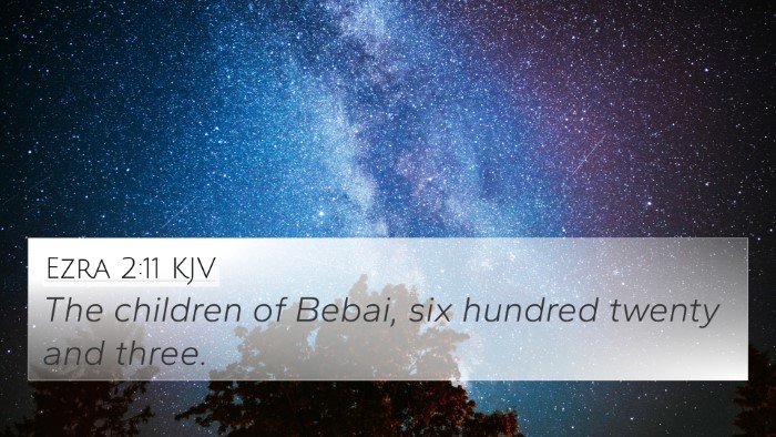 Ezra 2:11 KJV Bible Verse Image